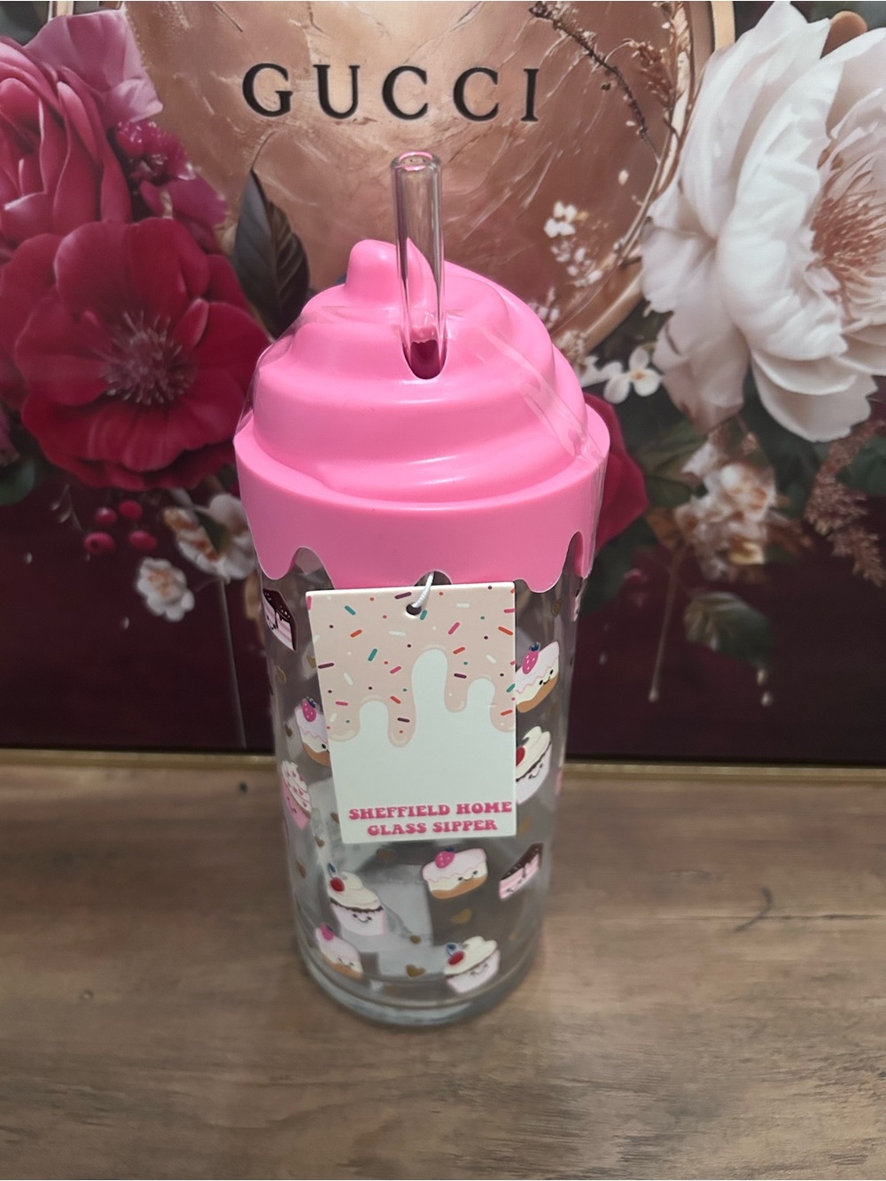 Sheffield Home Glass Sipper with Straw (Pick One) - Picture 5 of 6